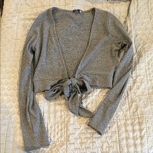 Cropped wrap around top